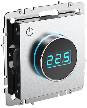 Термостат электронный с индикацией BRITE алюминий IEK в Иркутске