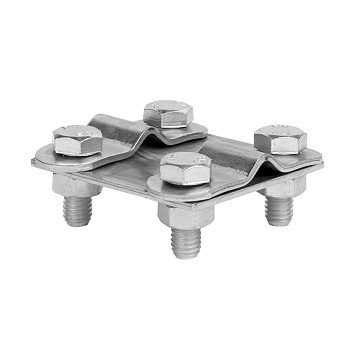 Зажим контрольный прут-прут (пластина 57х57мм) HZ EKF PROxima в Иркутске