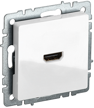 Розетка HDMI BRITE IEK белая в Иркутске