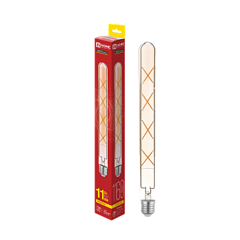 Лампа светодиодная LED-T30-deco 11Вт 230В Е27 4000К 1270Лм 300мм прозрачная IN HOME в Иркутске