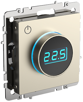 Термостат электронный с индикацией BRITE шампань IEK в Иркутске