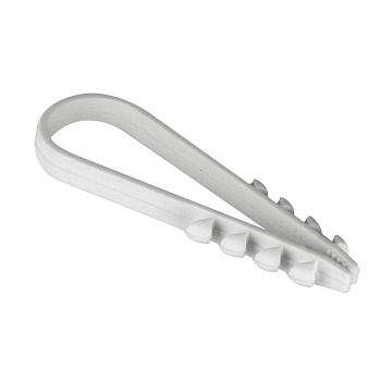 Дюбель-хомут для круглого кабеля (19-25мм) белый (100шт.) EKF PROxima в Иркутске