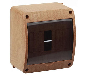 Щит распределительный навесной пластиковый ЩРН-П-6 модулей 140х125х85мм IP40 бук в Иркутске