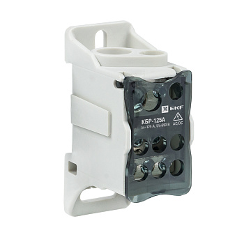 Блок распределительный КБР на DIN-рейку и монтажную панель 125A EKF PROxima в Иркутске