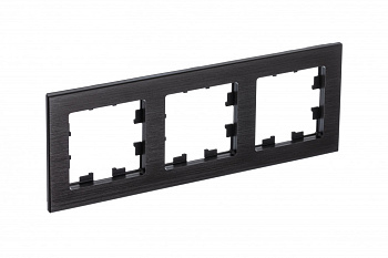 Рамка тройная AtlasDesign Nature SE металл оникс в Иркутске