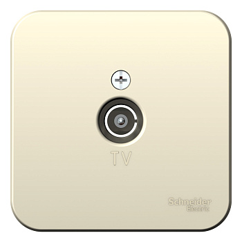 Розетка телевизионная BLANCA SE накладная с изоляционной пластиной молочная в Иркутске