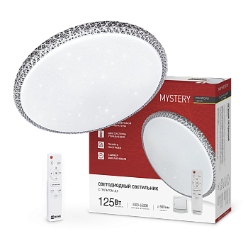 Светильник светодиодный COMFORT MYSTERY 125Вт 230В 3000-6500K 10000Лм 500x80мм с пультом ДУ IN HOME в Иркутске