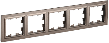 Рамка пятиместная BRITE IEK бронза в Иркутске