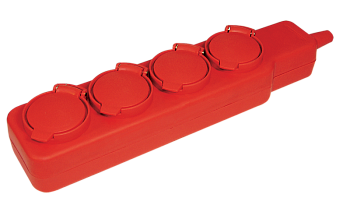 Удлинитель У04В 4 места с защитными крышками IP44 2P+PE/5метров 3х1мм2 16А/250В IEK в Иркутске