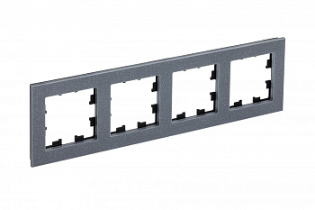 Рамка четырехместная AtlasDesign Nature SE мрамор айс грей в Иркутске