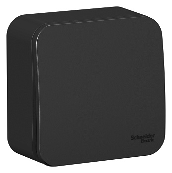 Переключатель одноклавишный BLANCA SE накладной с изоляционной пластиной антрацит в Иркутске