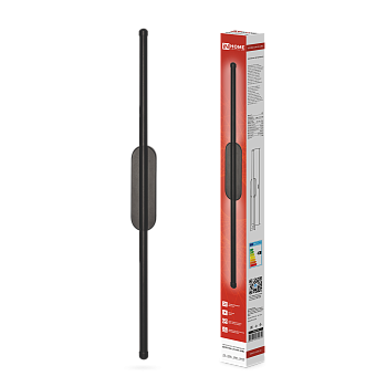 Светильник светодиодный ESTETIKA LUV-60C-40BL 10Вт 230В 4000K 700Лм 600х50x25 черный IN HOME в Иркутске