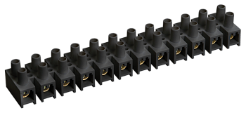 Зажим винтовой IEK ЗВИ-20 н/г 4-10мм2 12пар черные в Иркутске