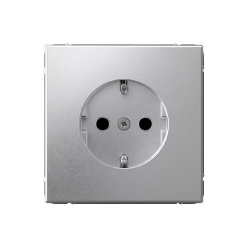 ARTGALLERY РОЗЕТКА с заземлением со шторками, 16А, механизм, АЛЮМИНИЙ в Иркутске