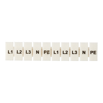 Маркеры для JXB-ST 2,5 с символами "L1, L2, L3, N, PE" (10 шт.) EKF PROxima в Иркутске