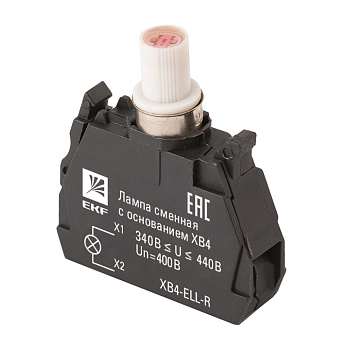 Лампа сменная c основанием XB4 красная 400В EKF PROxima в Иркутске