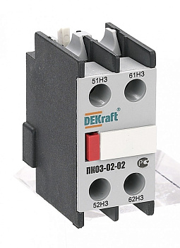 Приставка контактная дополнительные контакты 2НЗ лицевой установки ПК-03 DEKraft в Иркутске