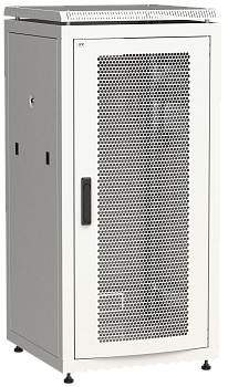ITK Шкаф сетевой 19" LINEA N 24U 600х600 мм перфорированная передняя дверь серый в Иркутске