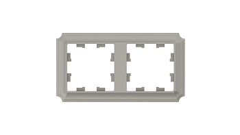 Рамка двойная AtlasDesign SE Antique шампань в Иркутске