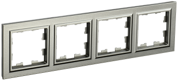 Рамка четырехместная BRITE IEK шампань в Иркутске