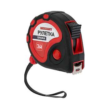 Рулетка измерительная «Профи» REXANT прорезиненный корпус 3мх16мм в Иркутске