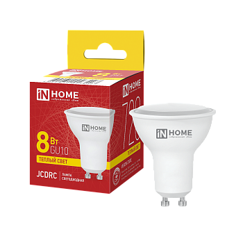 Лампа светодиодная LED-JCDRC-VC 8Вт 230В GU10 3000К 720Лм IN HOME в Иркутске
