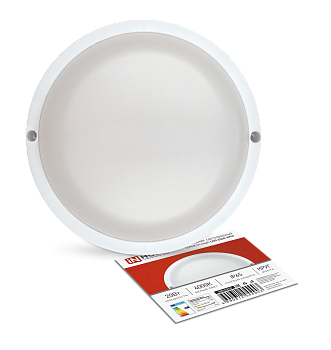 Светильник светодиодный герметичный СПП 2040-КРУГ 20Вт 4000К 1800Лм IP65 155мм IN HOME в Иркутске