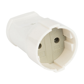 Гнездо штепсельное без заземления белое 10А 250В EKF PROxima в Иркутске