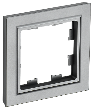 Рамка одинарная BRITE IEK сталь в Иркутске