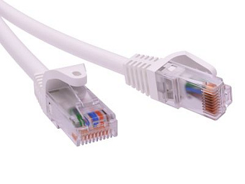 Патч-корд неэкр. CAT5E U/UTP 4х2, LSZH, белый, 0.5м ДКС в Иркутске