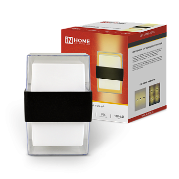 Светильник уличный светодиодный ДБУ BARREL-1530BL 15Вт 3000К IP54 черный IN HOME в Иркутске