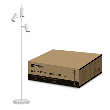 Светильник напольный под лампу ТНО 07-3хGU10-WW 230В белый плафон, белый корпус IN HOME в Иркутске