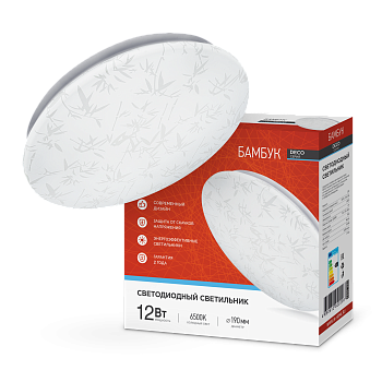 Светильник светодиодный серии DECO БАМБУК 12Вт 230В 6500К 1080Лм 210х65мм IN HOME в Иркутске
