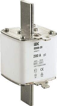 Плавкая вставка предохранителя ППНИ-39, габарит 3, 200А IEK в Иркутске