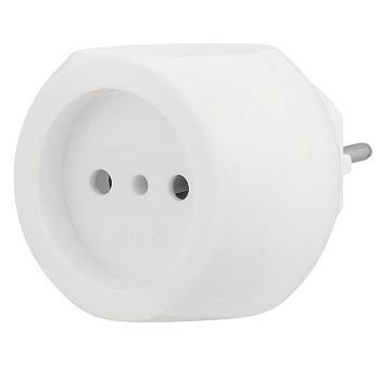 Тройник электрический "Шар", 6А б/з, 220В, белый REXANT в Иркутске