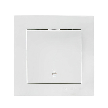 Выключатель проходной одноклавишный Валенсия EKF белый в Иркутске