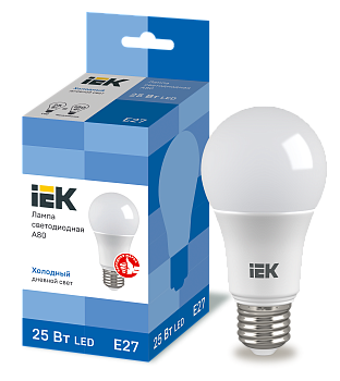 Лампа LED A80 шар 25Вт 230В 6500К E27 IEK в Иркутске