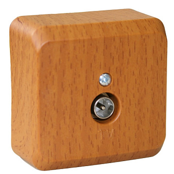 Розетка телевизионная ЭТЮД SE накладная бук в Иркутске