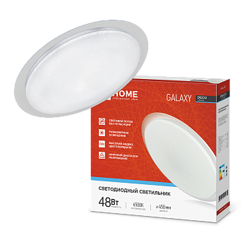 Светильник светодиодный серии DECO GALAXY 48Вт 230В 6500К 4320Лм 450х68мм IN HOME в Иркутске