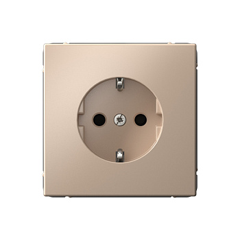 ARTGALLERY РОЗЕТКА с заземлением со шторками, 16А, механизм, ПЕСОЧНЫЙ в Иркутске