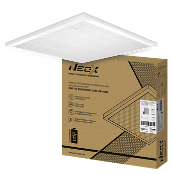 Панель светодиодная универсальная ДВО-02-EMERGENCY 3665-ПРИЗМА 36Вт 6500К без БАП-10W90 IP40 595х595x15мм NEOX в Иркутске